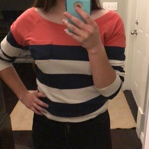 Garage striped long sleeve tee